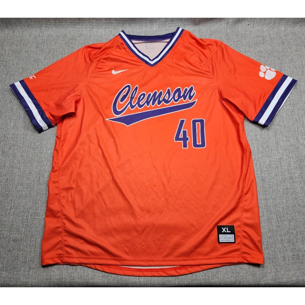Clemson Tigers Baseball Jersey Mens XL Nike Practice Team Issued Authentic NCAA